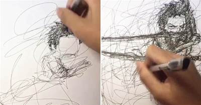 美術生「亂線」畫畫火了，看到他畫的索隆，網友驚呼：真不是一般人
